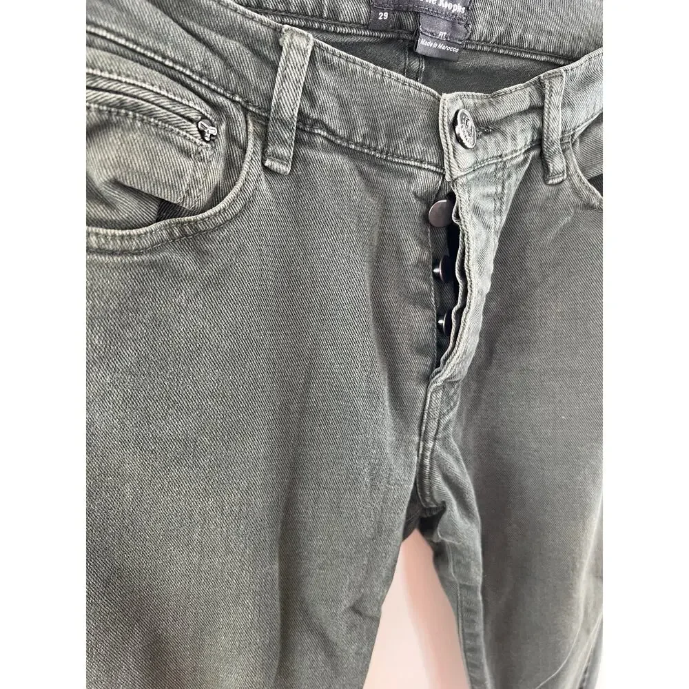 The Kooples Green HP709 Fit Skinny Jean Stretch Cotton Button-Fly Women Size 29